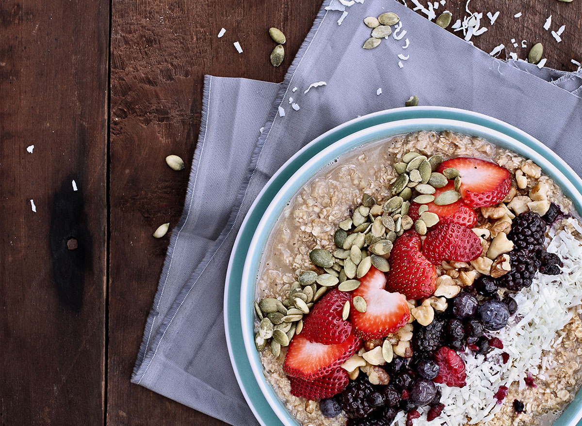 oatmeal fruits seeds