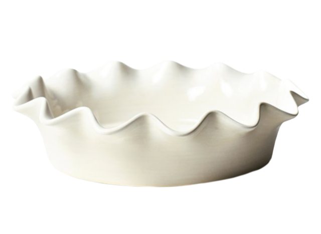 olive lane signature ruffle pie dish