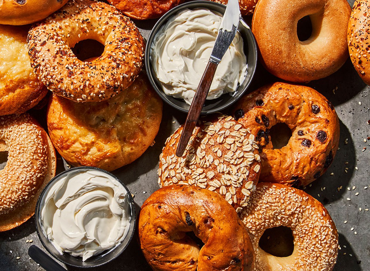 panera bagels and cream cheese