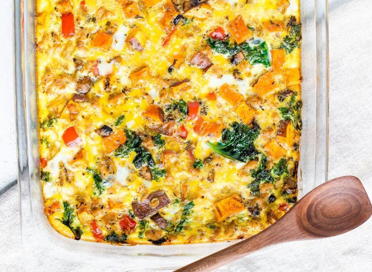 sausage egg casserole veggies