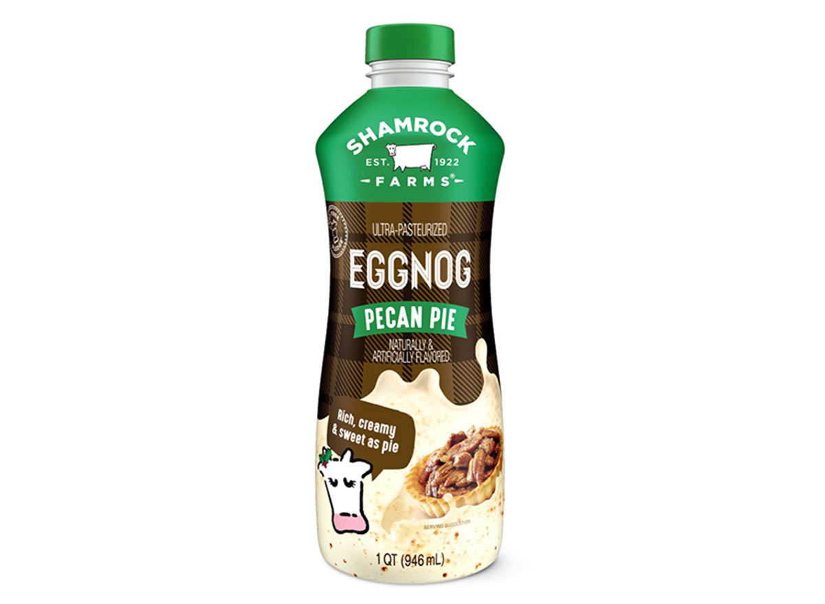 shamrock eggnog pecan pie