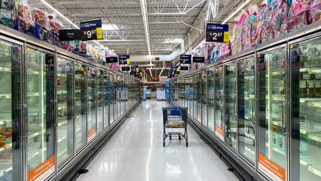 Walmart frozen food section
