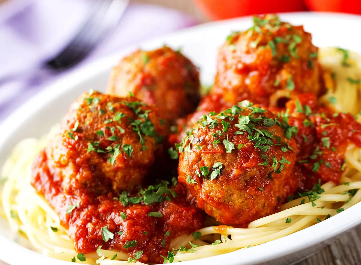 spaghetti meatballs