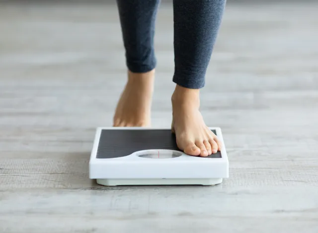 step on the scale