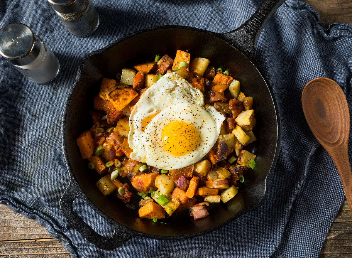 sweet potato hash with egg