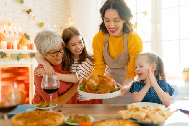 How To Get Rid Of Visceral Fat In Women — Eat This Not That - Eat This, Not That 6 Family sitting at the table and celebrating holiday.
