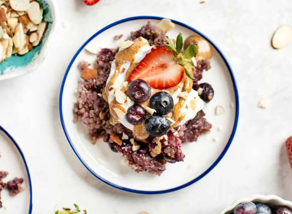 triple berry quinoa breakfast bake