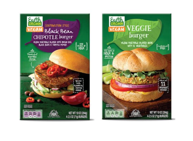 ALDI Earth Grown Black Bean Chipotle or Veggie Burger