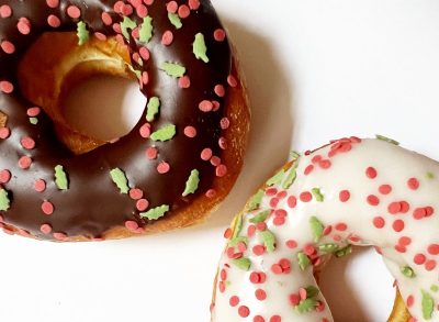 Dunkin' Holly Berry Sprinkles Donuts