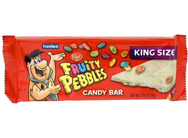 Chocolate bar with fruity pebbles