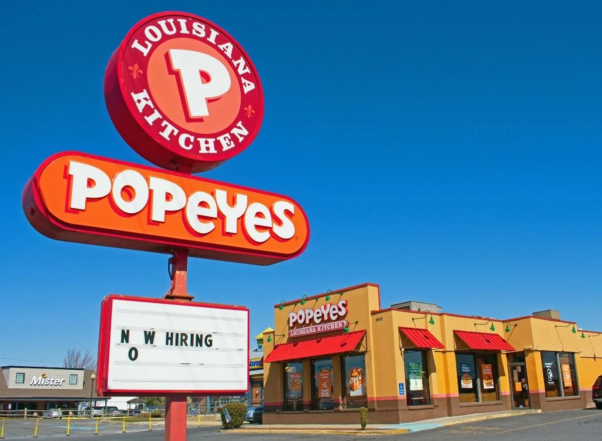 Popeyes sign