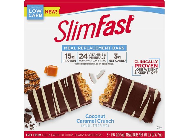 SlimFast Low Carb Crunchy Caramel Coconut Bars