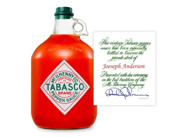 Tabasco Personalized Gallons