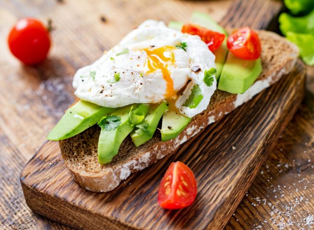 avocado toast with poached egg