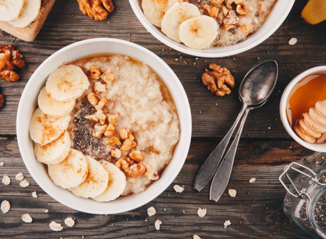 banana walnut chia oatmeal