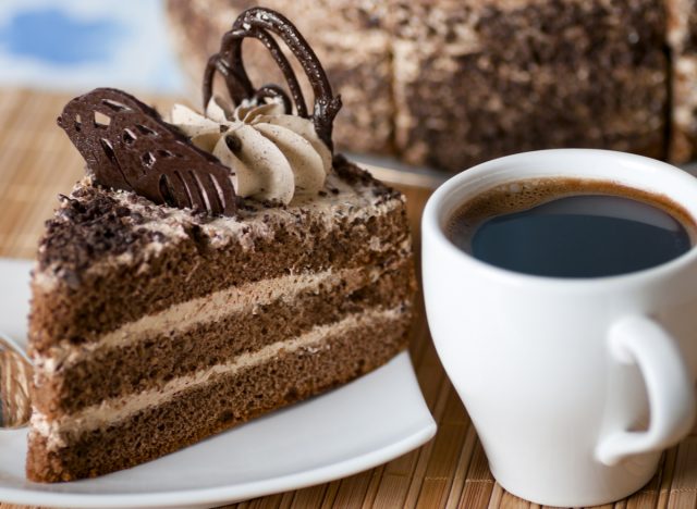 cake and coffee