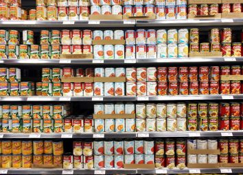 canned soup aisle