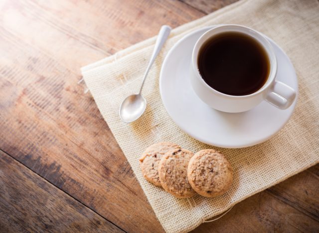 coffee with biscuits