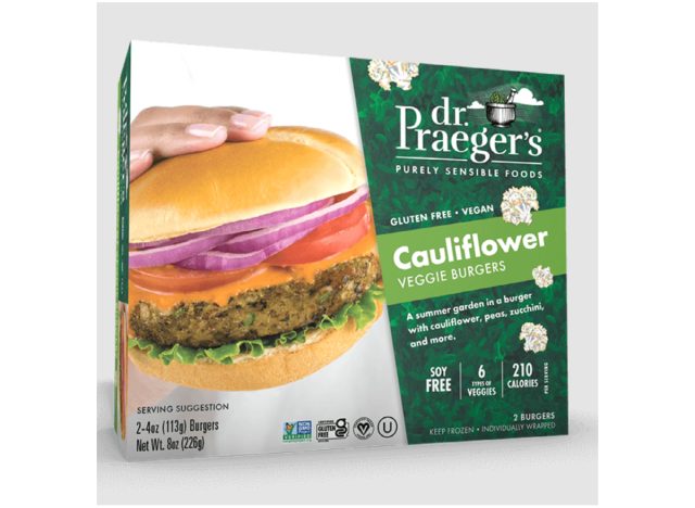 dr. praeger's cauliflower veggie burger