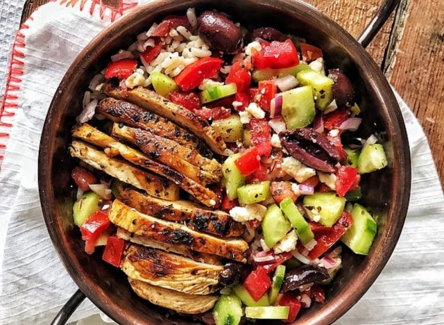 greek chicken bowl