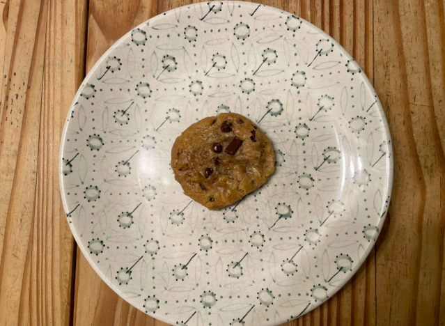 immaculate brand cookie on a printed plate. 