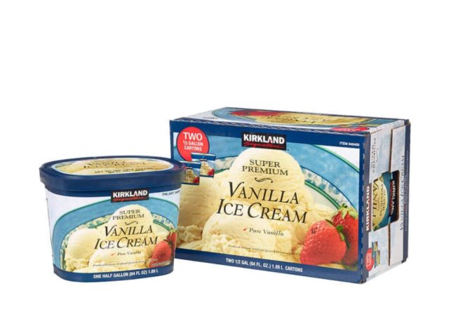 kirkland premium vanilla ice cream
