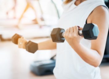 lifting weights