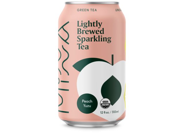 minna peach yuzu lightly brewed sparkling green tea