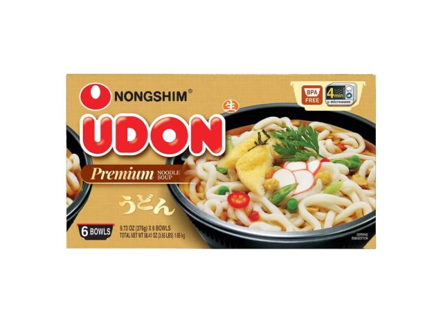 nonshim udon noodle soup bowl