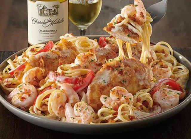 olive garden Chicken & Shrimp Carbonara