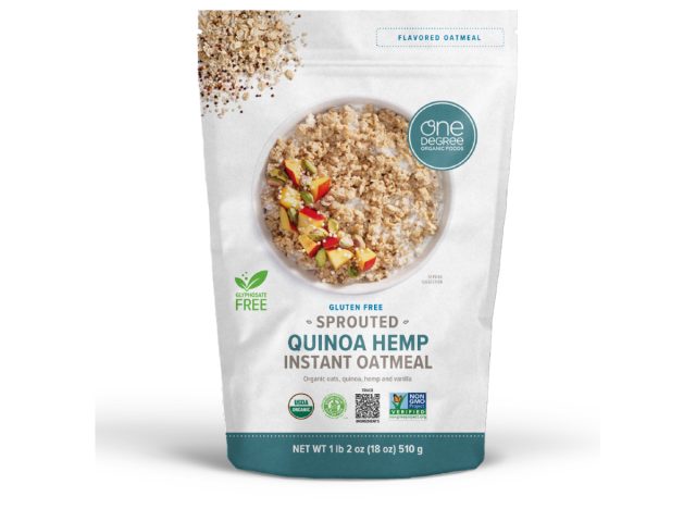 one degree sprouted quinoa hemp instant oatmeal