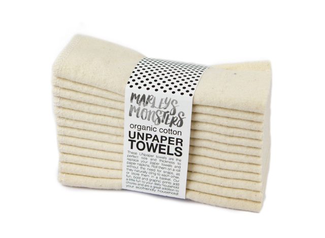 oraganic cotton unpaper towels