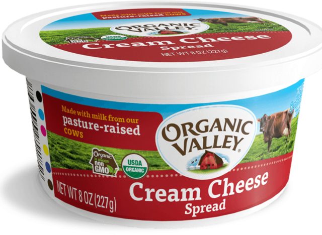 organic valley cream cheese