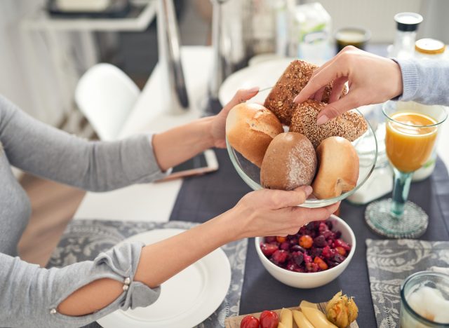 passing bread bowl