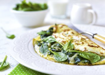 spinach and cheese omelette