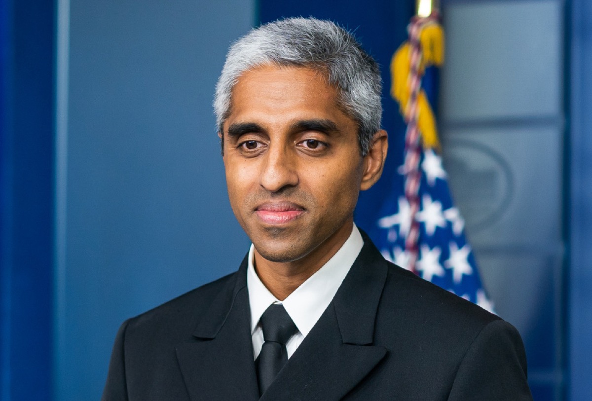 U.S. Surgeon General Vivek Murthy, joined by Press Secretary Jen Psaki, delivers remarks and answers questions from member of the press Thursday, July 15, 2021, in the James S. Brady White House Press Briefing Room. (Official White House Photo by Cameron Smith)