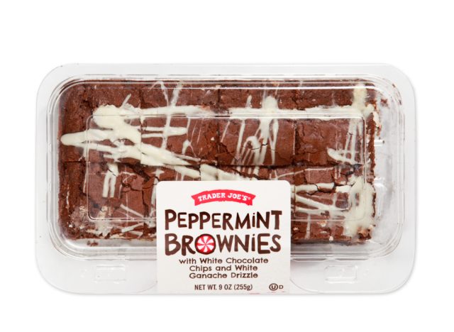 Trader Joe's Peppermint White Chocolate Brownie