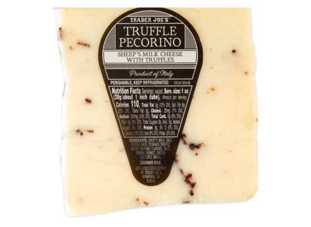 trader joe's truffle pecorino cheese