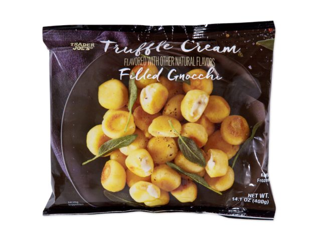 trader joe's truffle cream filled gnocchi