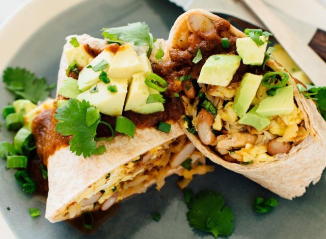 vegetarian breakfast burritos