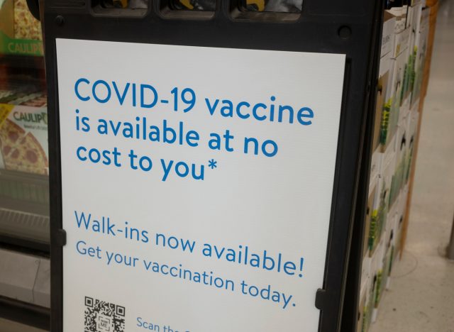 walmart vaccine sign