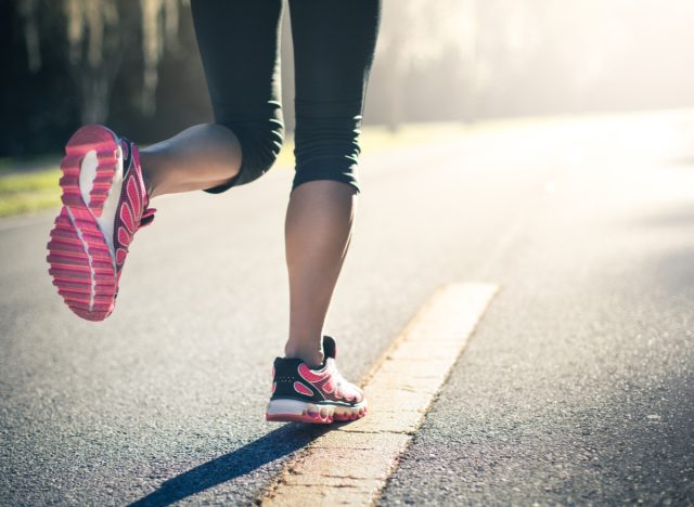 woman running