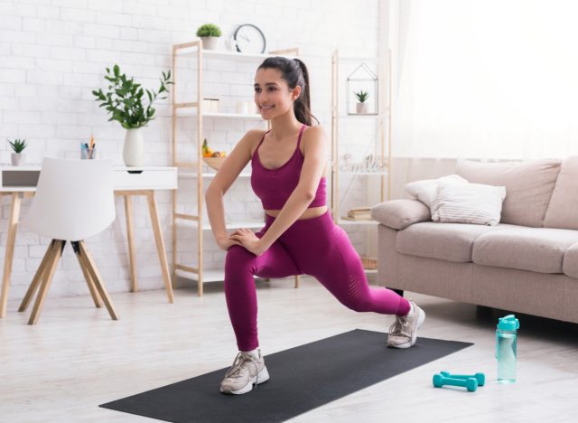 woman working out