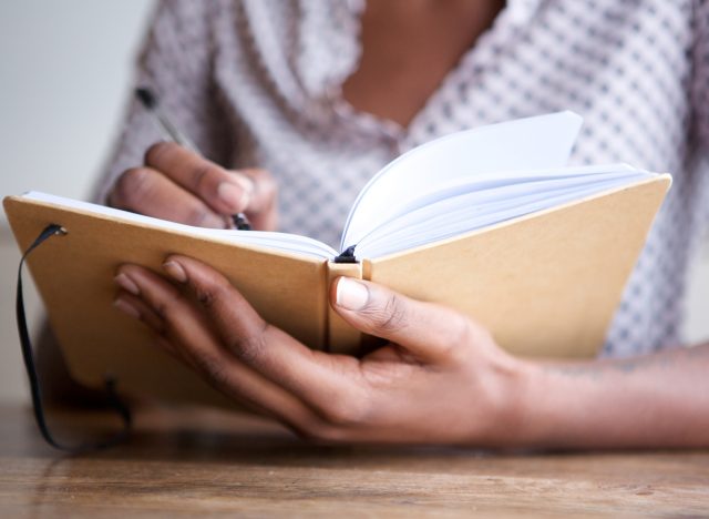 woman writing