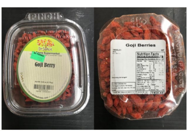 Goji Berry Recall