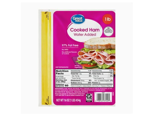 Great Value sliced ham