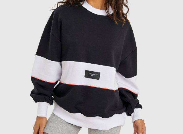 LSKD black and white crewneck