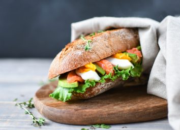 avocado smoked salmon egg sandwich