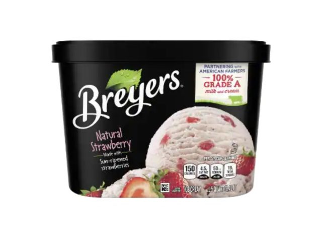 breyers natural strawberry ice cream
