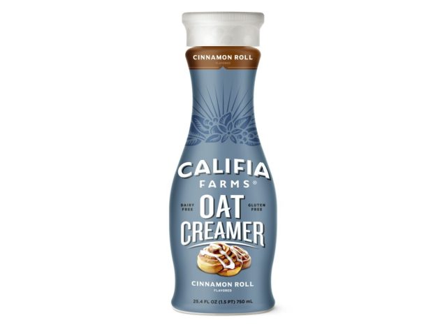 califia farms cinnamon roll flavored oat creamer
